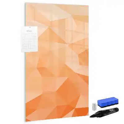 Tablă cu marker cu model de abstracție de triunghiuri