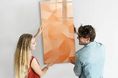 Tablă cu marker cu model de abstracție de triunghiuri