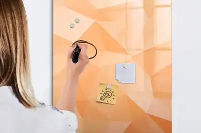 Tablă cu marker cu model de abstracție de triunghiuri