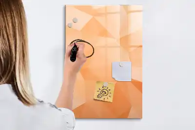 Tablă cu marker cu model de abstracție de triunghiuri
