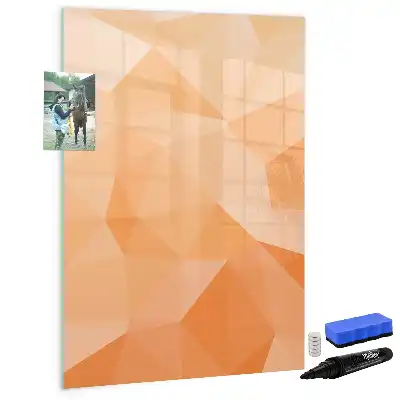 Tablă cu marker cu model de abstracție de triunghiuri