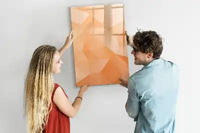 Tablă cu marker cu model de abstracție de triunghiuri