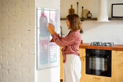 Tablă magnetică de scris cu model inorog