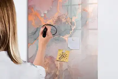 Tablă cu marker cu aspect de marmură