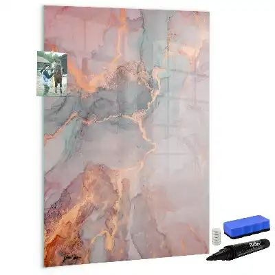 Tablă cu marker cu aspect de marmură