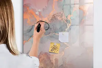 Tablă cu marker cu aspect de marmură