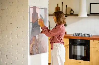 Tablă cu marker cu aspect de marmură
