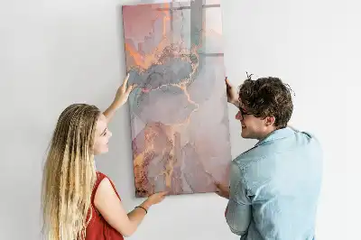 Tablă cu marker cu aspect de marmură