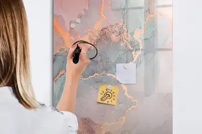 Tablă cu marker cu aspect de marmură