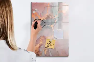 Tablă cu marker cu aspect de marmură