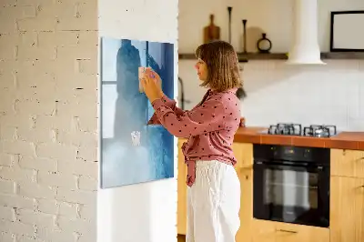Tablă cu marker cu model abstracție de apă