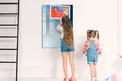 Tablă cu marker cu model abstracție de apă