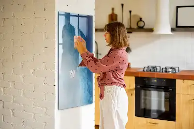 Tablă cu marker cu model abstracție de apă