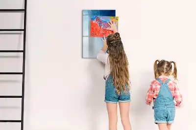 Tablă cu marker cu model abstracție de apă