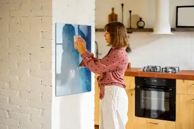 Tablă cu marker cu model abstracție de apă