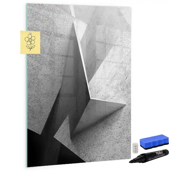 Tablă cu marker cu imprimeu abstract geometric