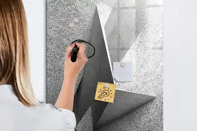Tablă cu marker cu imprimeu abstract geometric