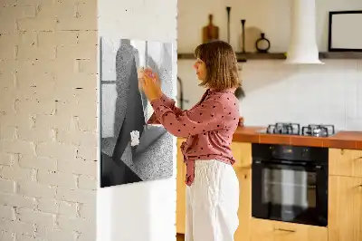 Tablă cu marker cu imprimeu abstract geometric