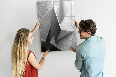Tablă cu marker cu imprimeu abstract geometric