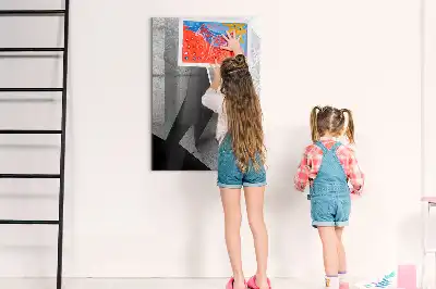 Tablă cu marker cu imprimeu abstract geometric