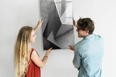 Tablă cu marker cu imprimeu abstract geometric