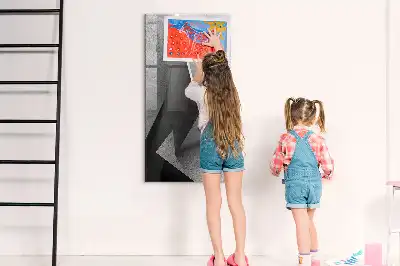 Tablă cu marker cu imprimeu abstract geometric
