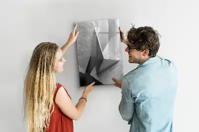 Tablă cu marker cu imprimeu abstract geometric