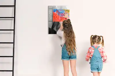 Tablă cu marker cu imprimeu abstract geometric