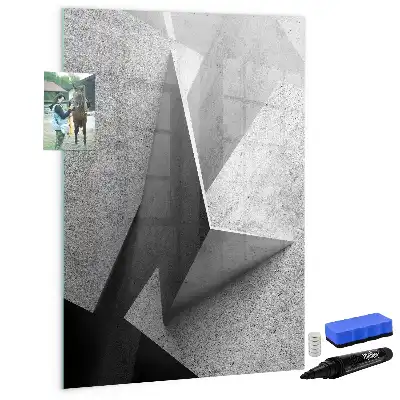 Tablă cu marker cu imprimeu abstract geometric