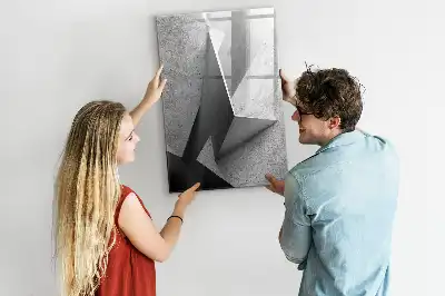 Tablă cu marker cu imprimeu abstract geometric
