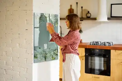 Tablă cu marker cu model flori de floarea-miresei
