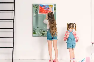 Tablă cu marker cu model flori de floarea-miresei