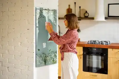 Tablă cu marker cu model flori de floarea-miresei