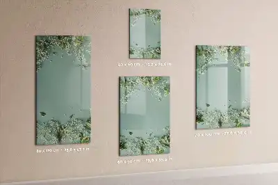 Tablă cu marker cu model flori de floarea-miresei