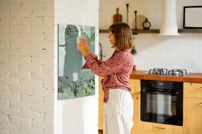 Tablă cu marker cu model flori de floarea-miresei