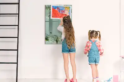 Tablă cu marker cu model flori de floarea-miresei