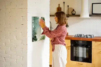 Tablă magnetică pentru scris model cu frunze de monstera tropicală