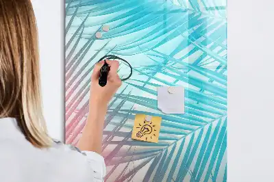 Tablă cu marker model frunze de palmier