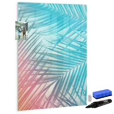 Tablă cu marker model frunze de palmier