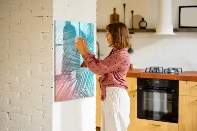Tablă cu marker model frunze de palmier
