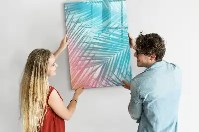 Tablă cu marker model frunze de palmier