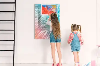 Tablă cu marker model frunze de palmier