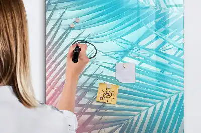 Tablă cu marker model frunze de palmier