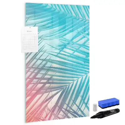 Tablă cu marker model frunze de palmier