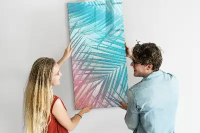 Tablă cu marker model frunze de palmier