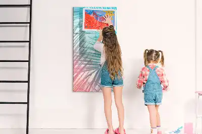 Tablă cu marker model frunze de palmier