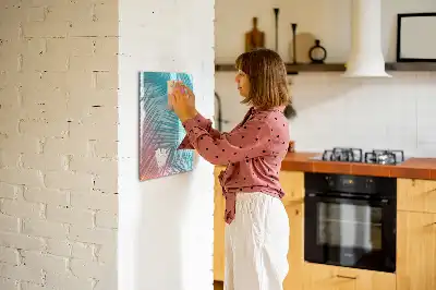 Tablă cu marker model frunze de palmier