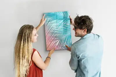 Tablă cu marker model frunze de palmier