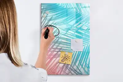 Tablă cu marker model frunze de palmier