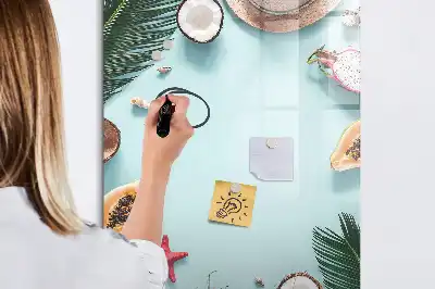 Tablă magnetică de scris model Compoziție de vară